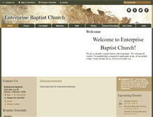 Tablet Screenshot of enterprisebaptist.com